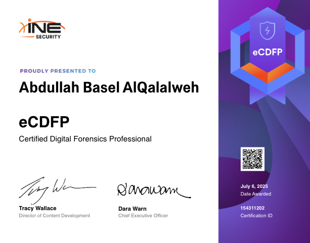 eCDFP Certificate